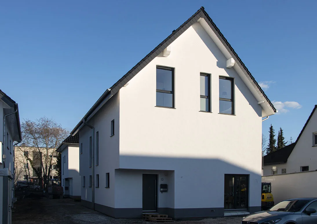 Fertiggestelltes Wohnhaus in Paderborn aus dem Wegner-Projektumfeld