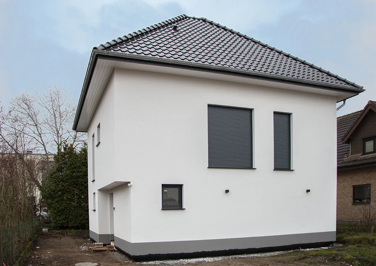 Fertiggestelltes Einfamilienhaus in der Paderborner Stadtheide