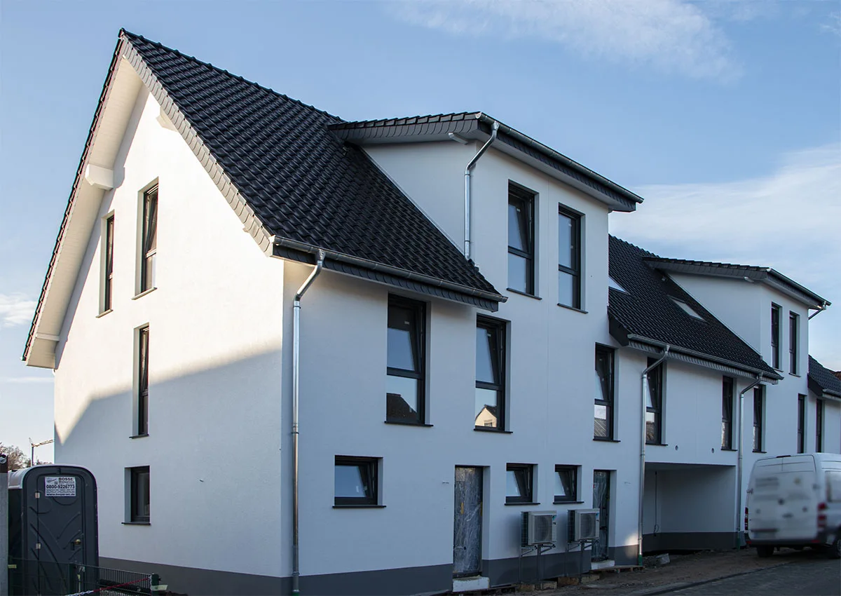 Fertiggestelltes Wohnhaus mit Zwerchdach in Paderborn